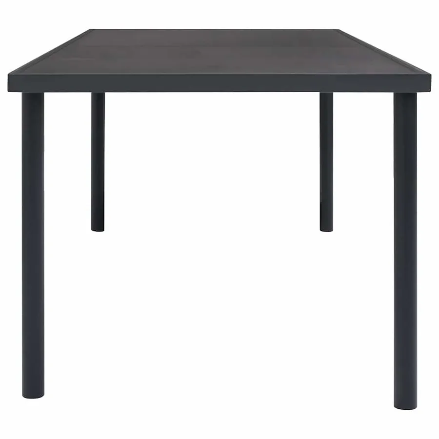 Table à dîner d'extérieur Anthracite 190x90x74 cm Acier - 3