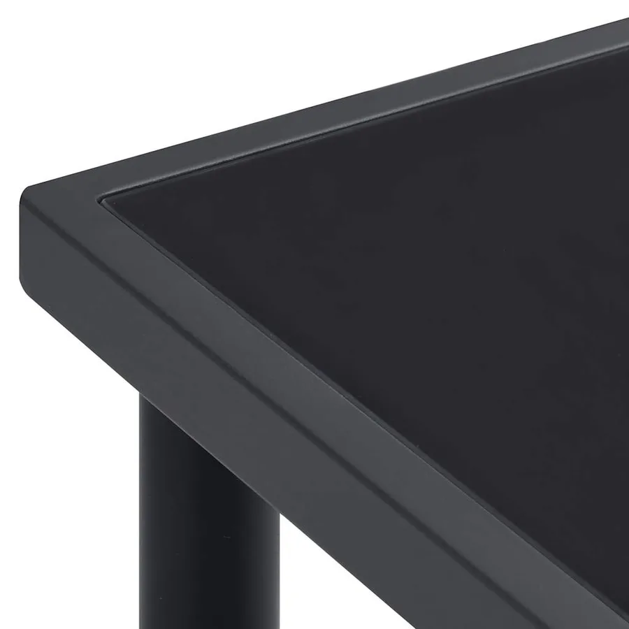 Table à dîner d'extérieur Anthracite 190x90x74 cm Acier - 5