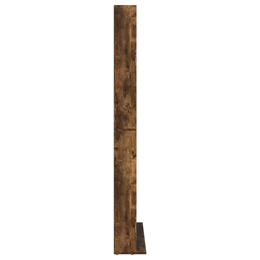 Armoire à CD Chêne fumé 102x23x177,5 cm Bois d'ingénierie - 5