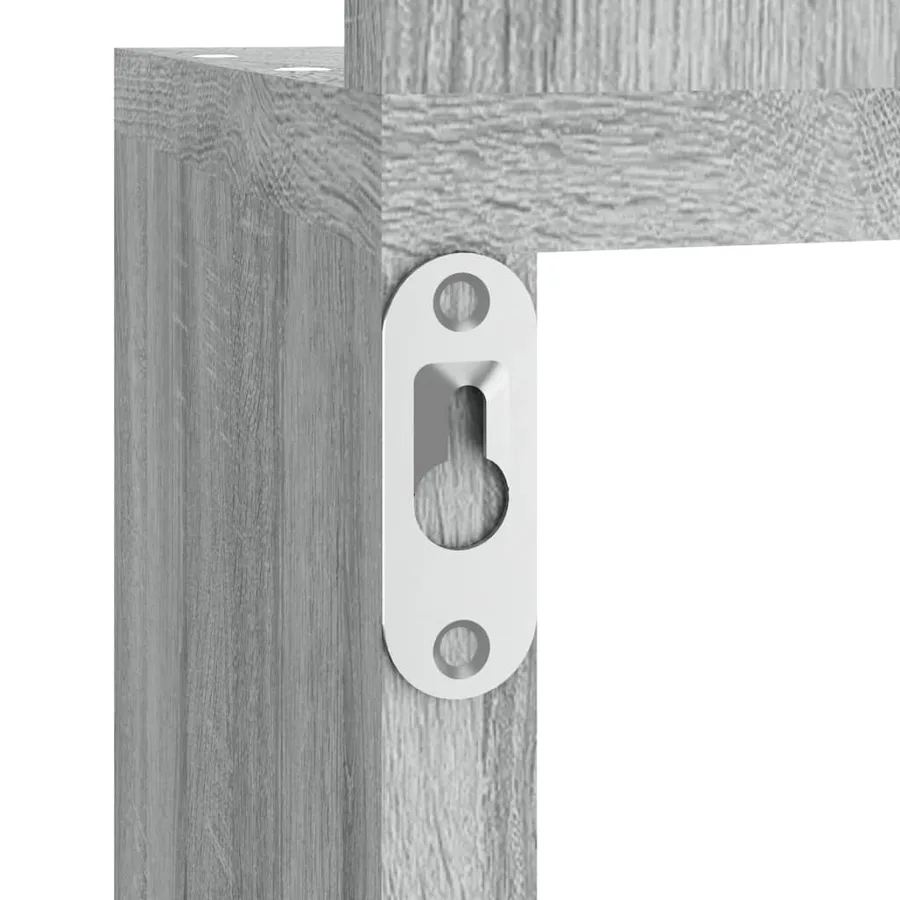 Étagère angle murale Sonoma gris 20x20x127,5 cm Bois ingénierie - 7
