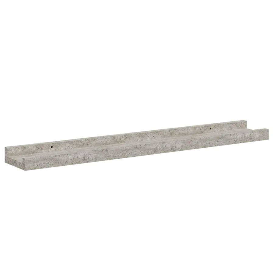Étagères murales 2 pcs Gris béton 60x9x3 cm - 5