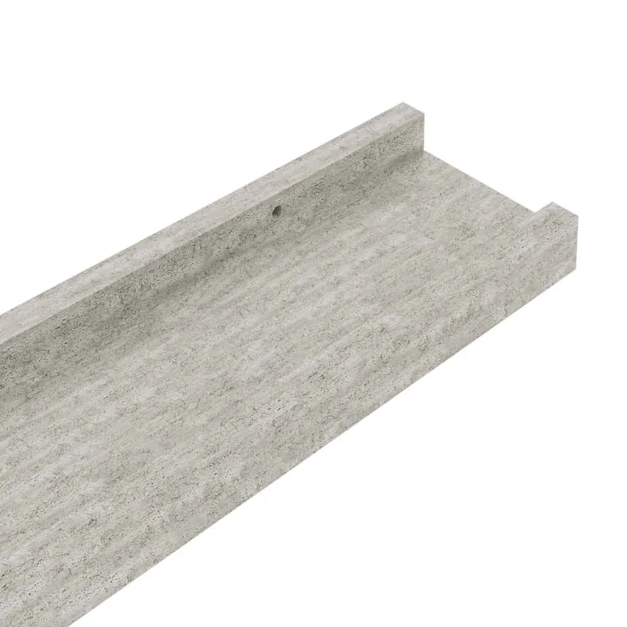 Étagères murales 2 pcs Gris béton 60x9x3 cm - 9