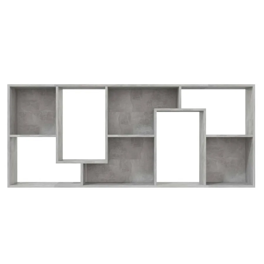Bibliothèque Gris béton 67x24x161 cm Bois d'ingénierie - 7