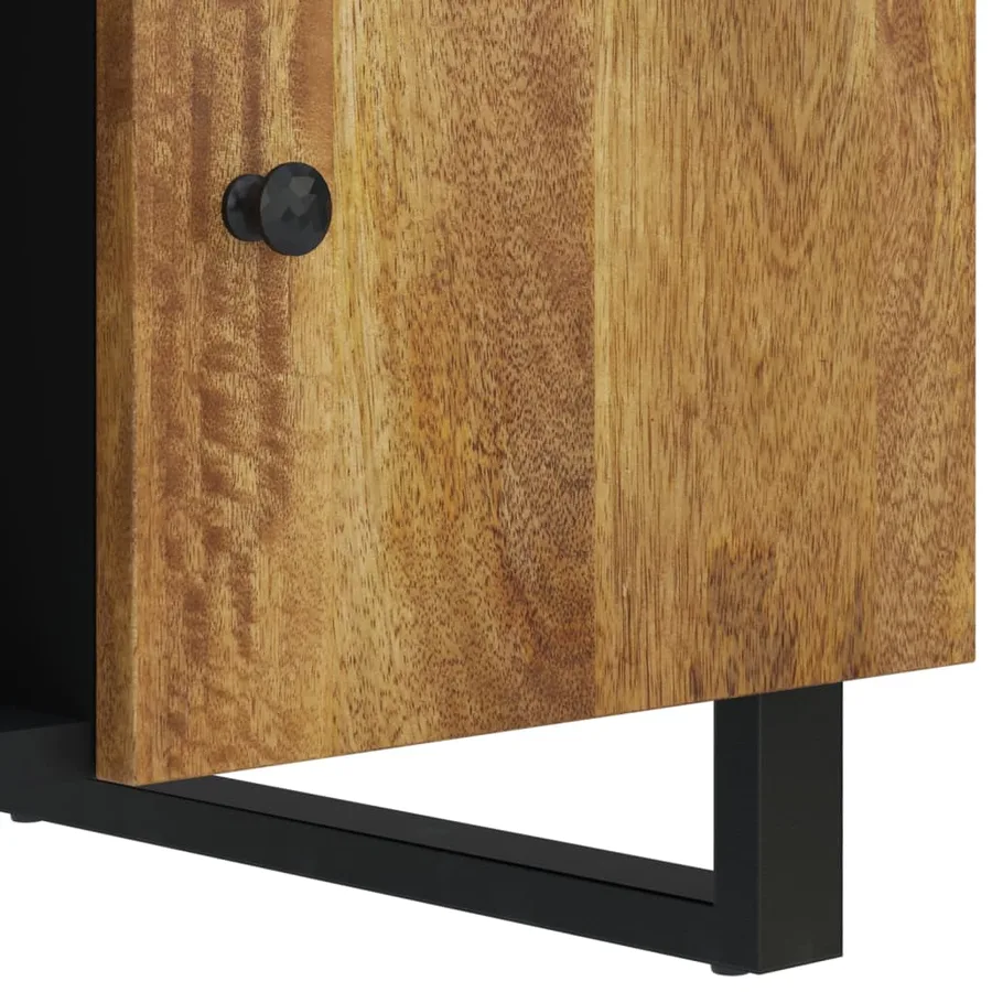 Table basse 100x54x40cm bois de manguier solide et d'ingénierie - 7