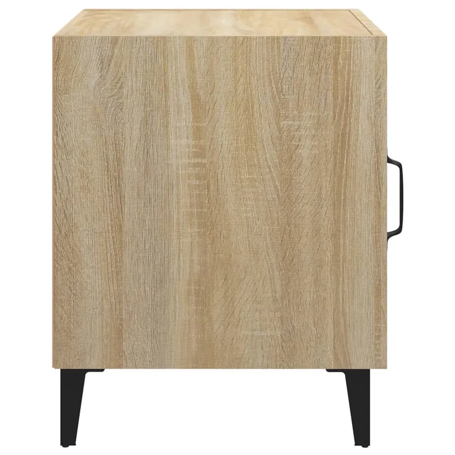 Tables de chevet 2 pcs Chêne Sonoma Bois d'ingénierie - 5