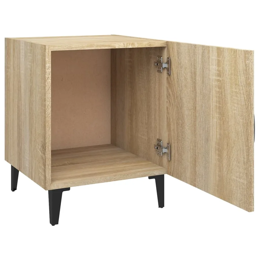 Tables de chevet 2 pcs Chêne Sonoma Bois d'ingénierie - 6