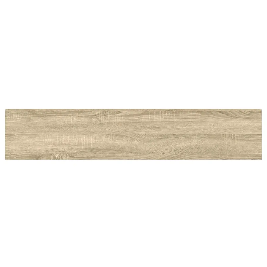Étagère flottante murale chêne et blanc 120x23,5x3,8 cm MDF - 9