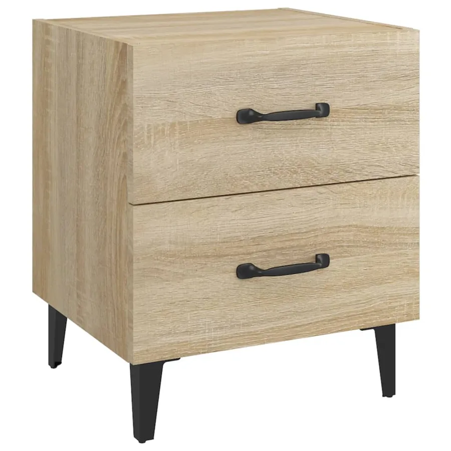 Table de chevet Chêne sonoma 40x35x47,5 cm - 2