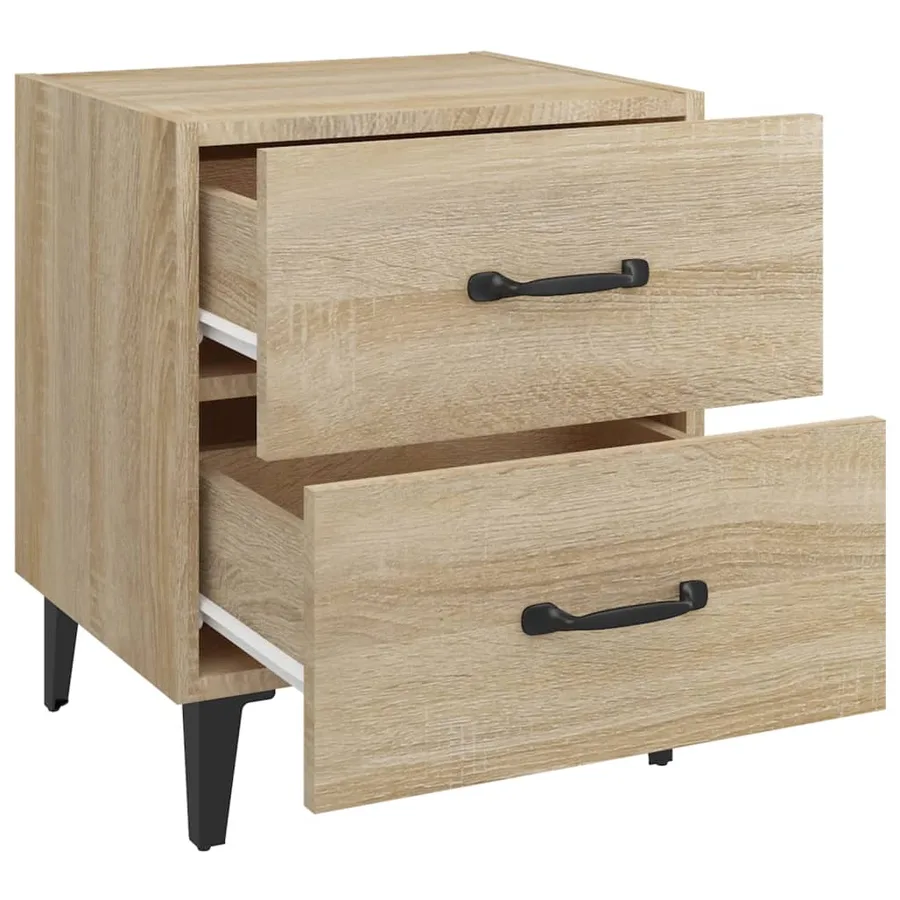 Table de chevet Chêne sonoma 40x35x47,5 cm - 5