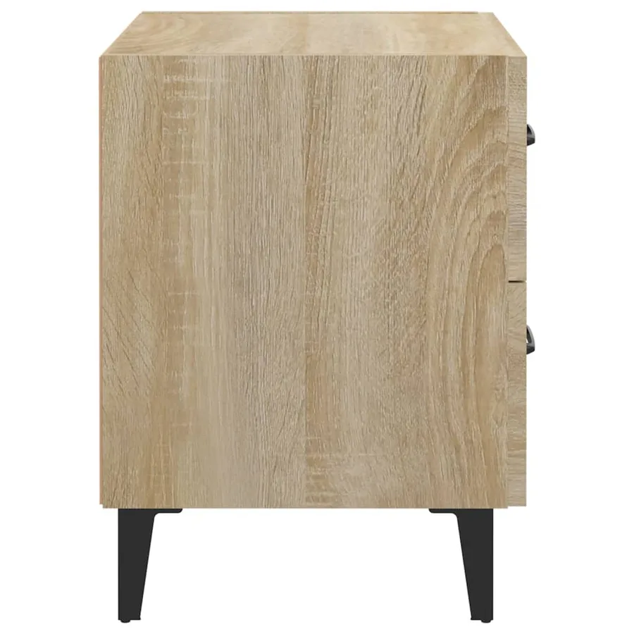 Table de chevet Chêne sonoma 40x35x47,5 cm - 6