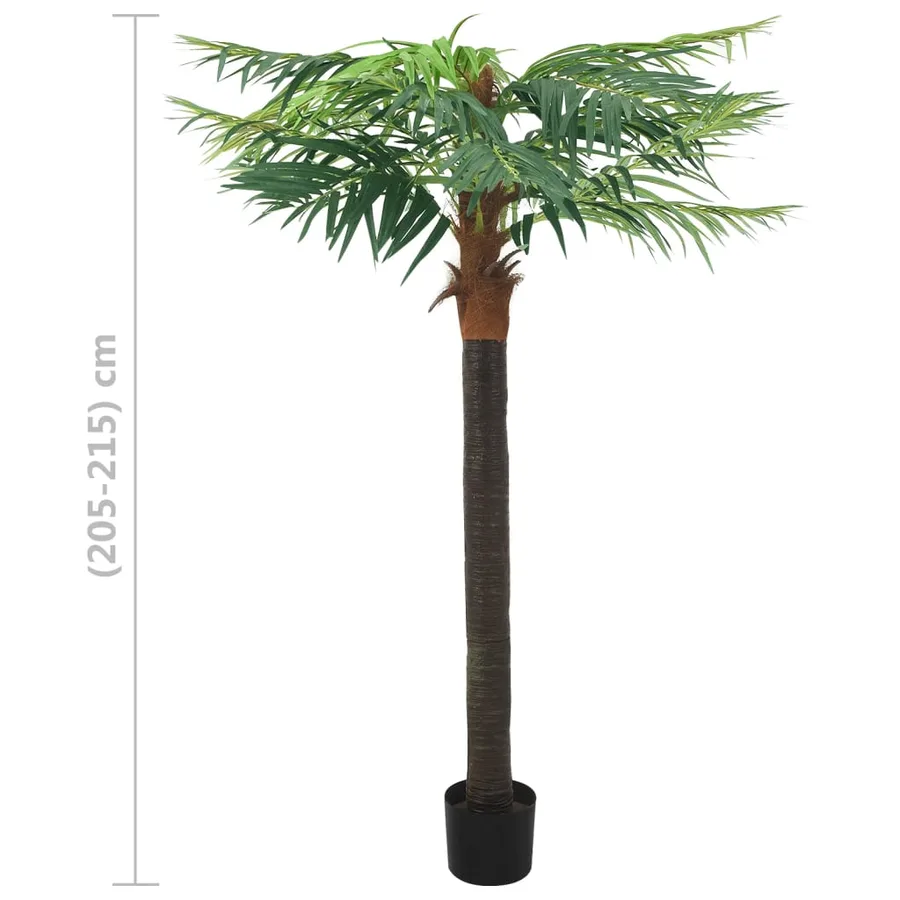 Palmier Phoenix artificiel avec pot 215 cm Vert - 6