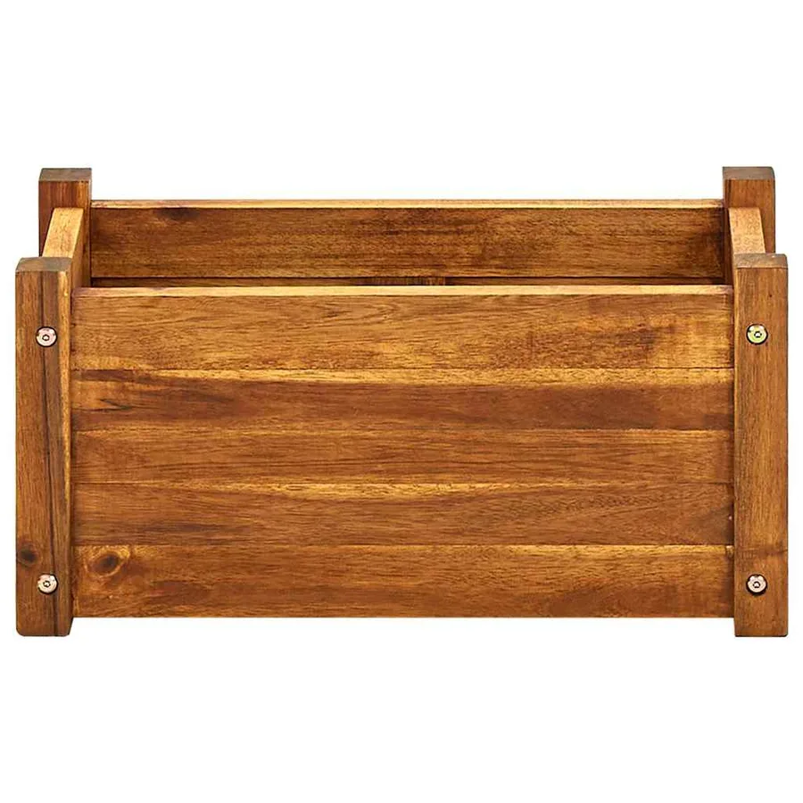 Lit surélevé de jardin Bois d'acacia 50x25x25 cm - 4