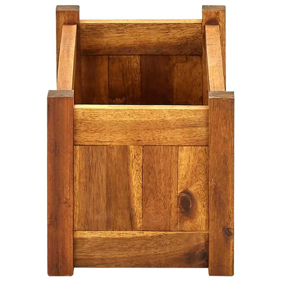 Lit surélevé de jardin Bois d'acacia 50x25x25 cm - 5