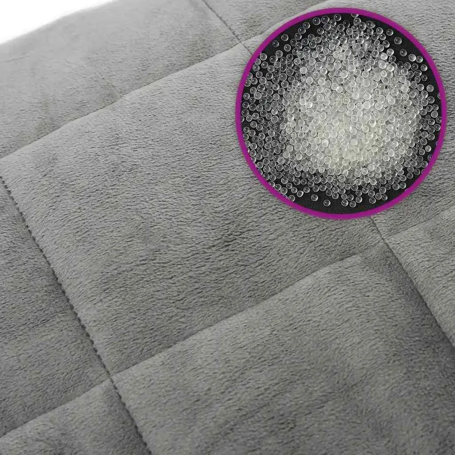 Couverture lestée Gris 220x260 cm 15 kg Tissu - 6