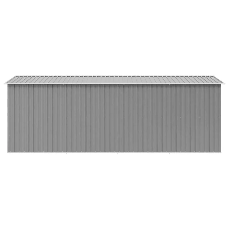 Abri de jardin 257x489x181 cm Métal Gris - 6