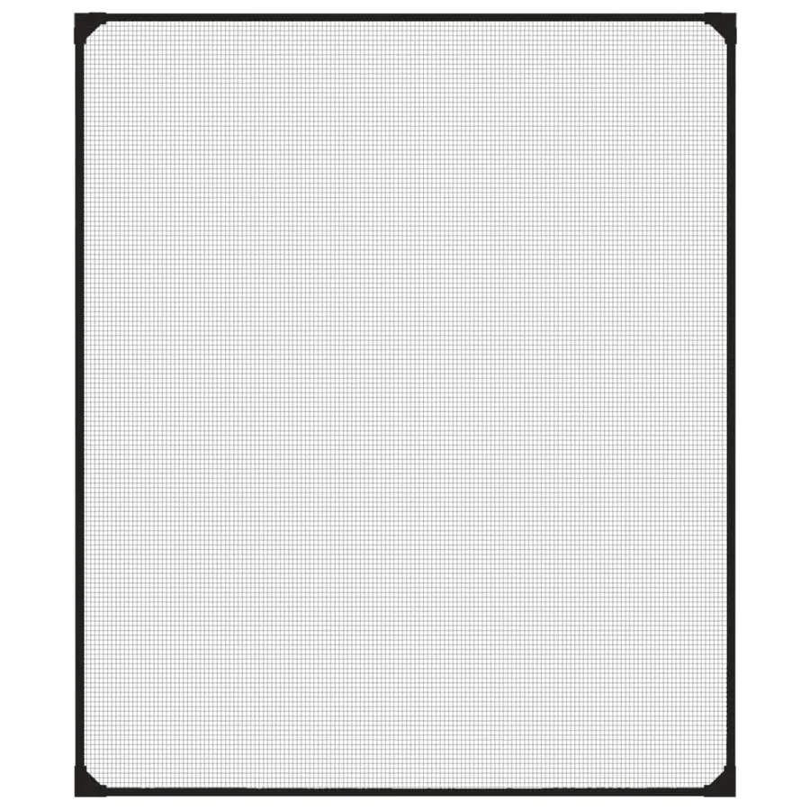 Moustiquaire magnétique pour fenêtres anthracite 100x120 cm - 3