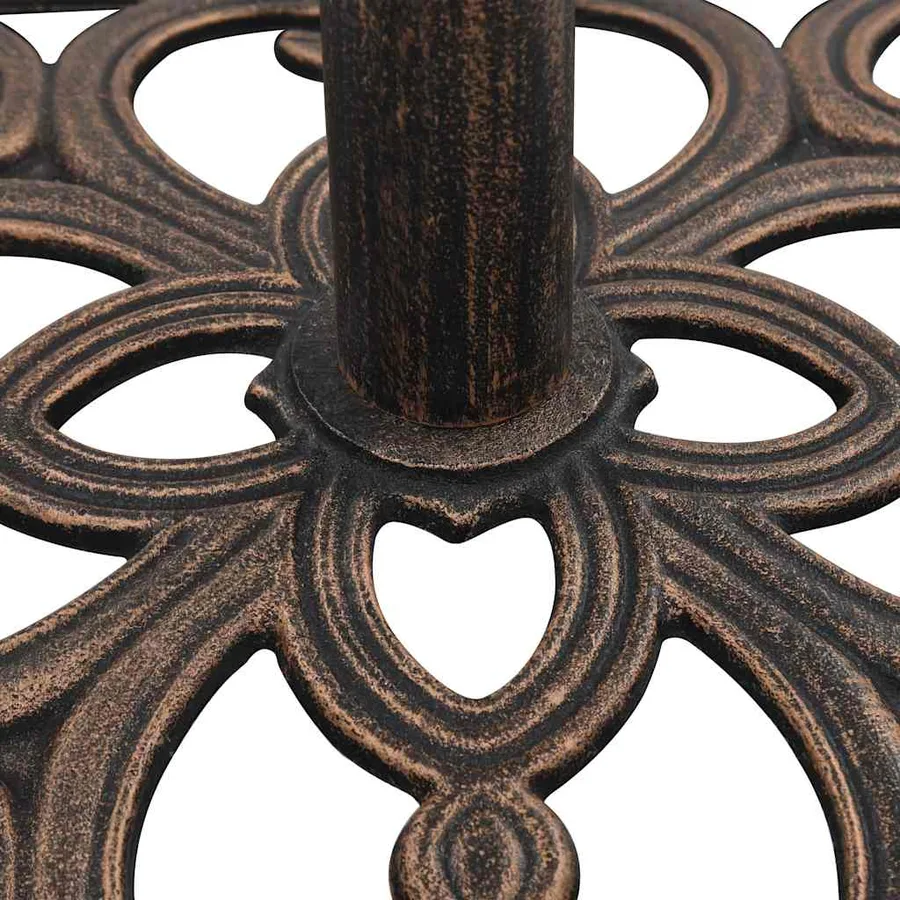Socle de parasol Bronze 12 kg 49 cm Fonte - 6