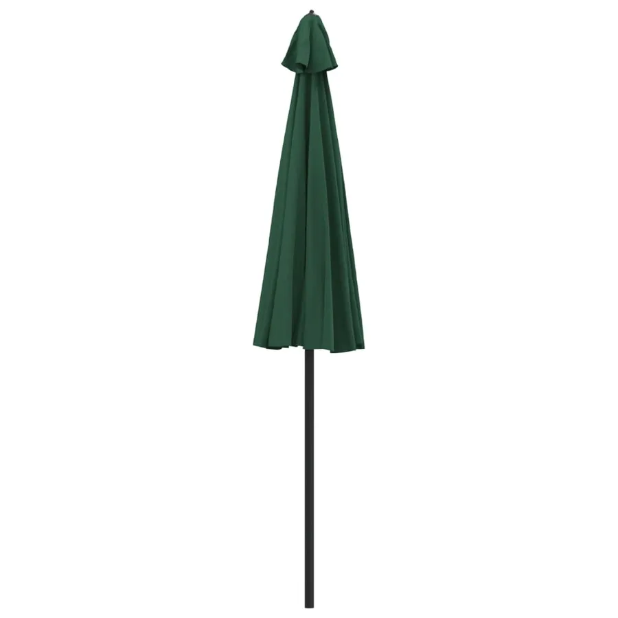 Parasol d'extérieur avec mât en aluminium 270 cm Vert - 4