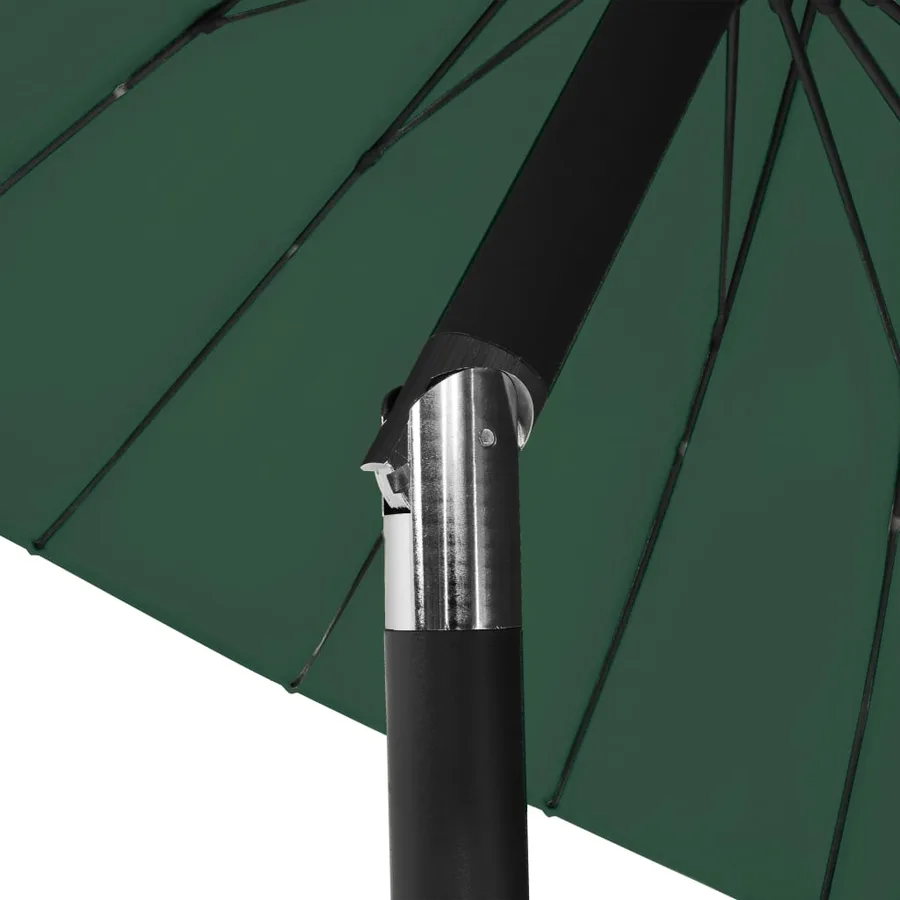 Parasol d'extérieur avec mât en aluminium 270 cm Vert - 6