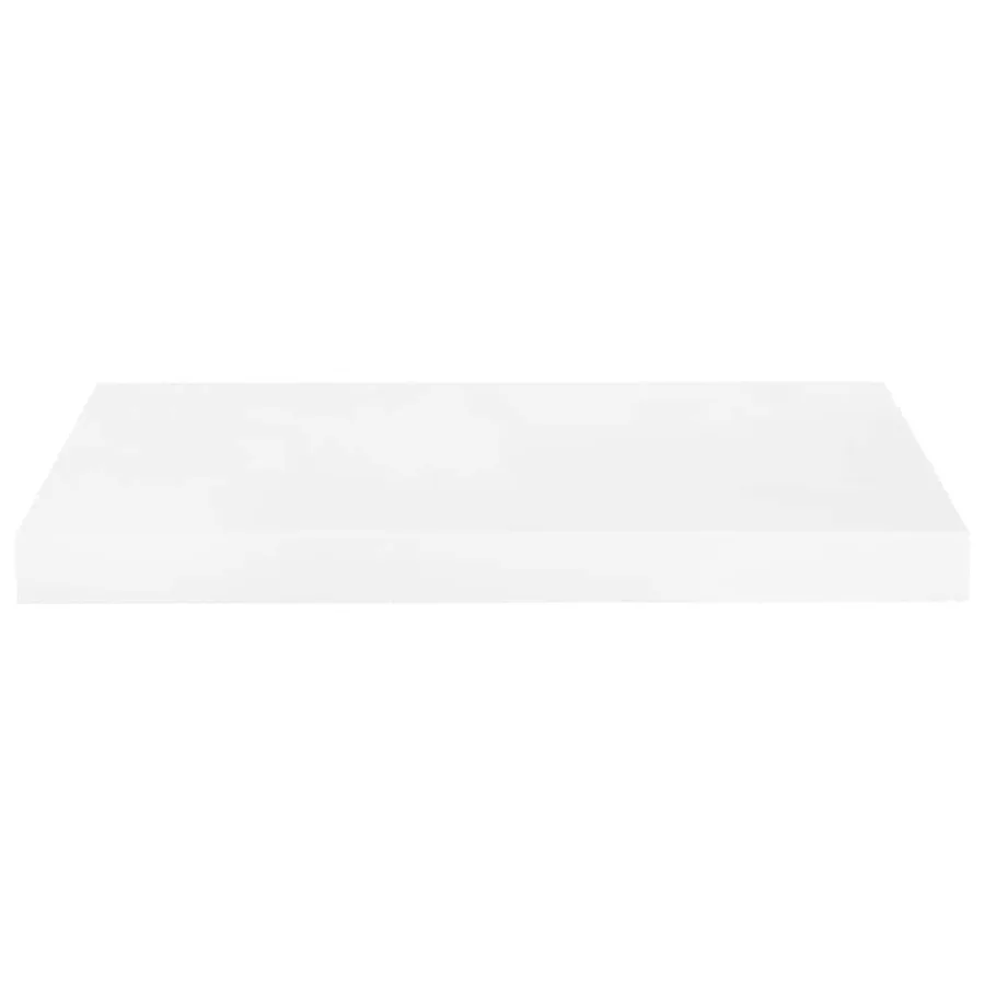 Étagère murale flottante Blanc brillant 50x23,5x3,8 cm MDF - 6