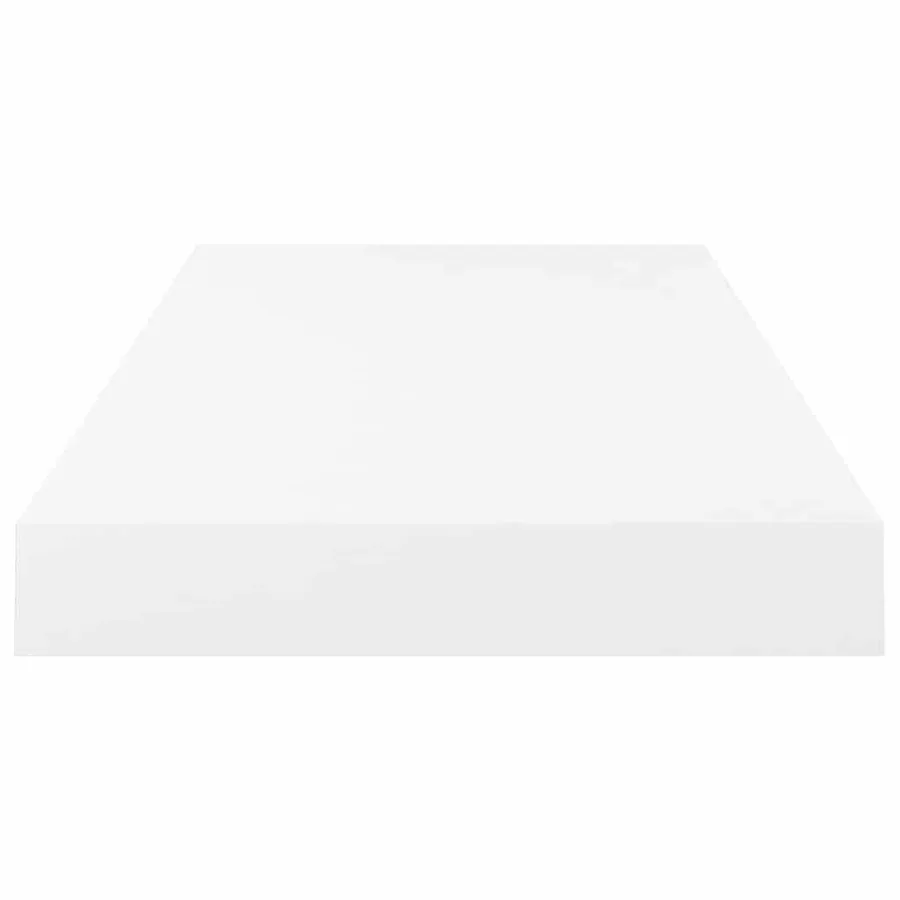 Étagère murale flottante Blanc brillant 50x23,5x3,8 cm MDF - 7