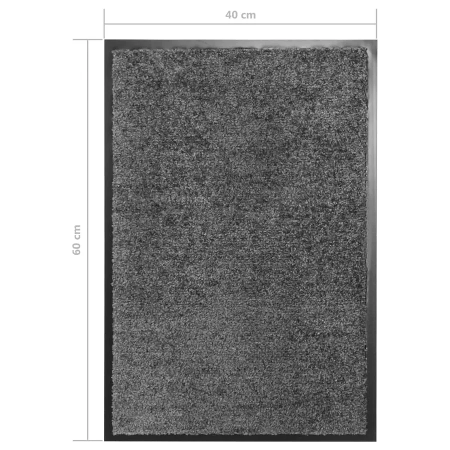 Paillasson lavable Anthracite 40x60 cm - 6