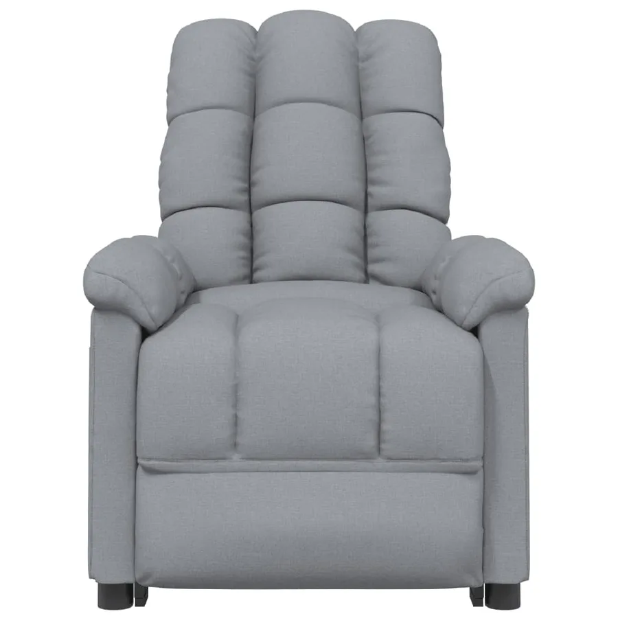 Fauteuil électrique de massage Gris clair Tissu - 4