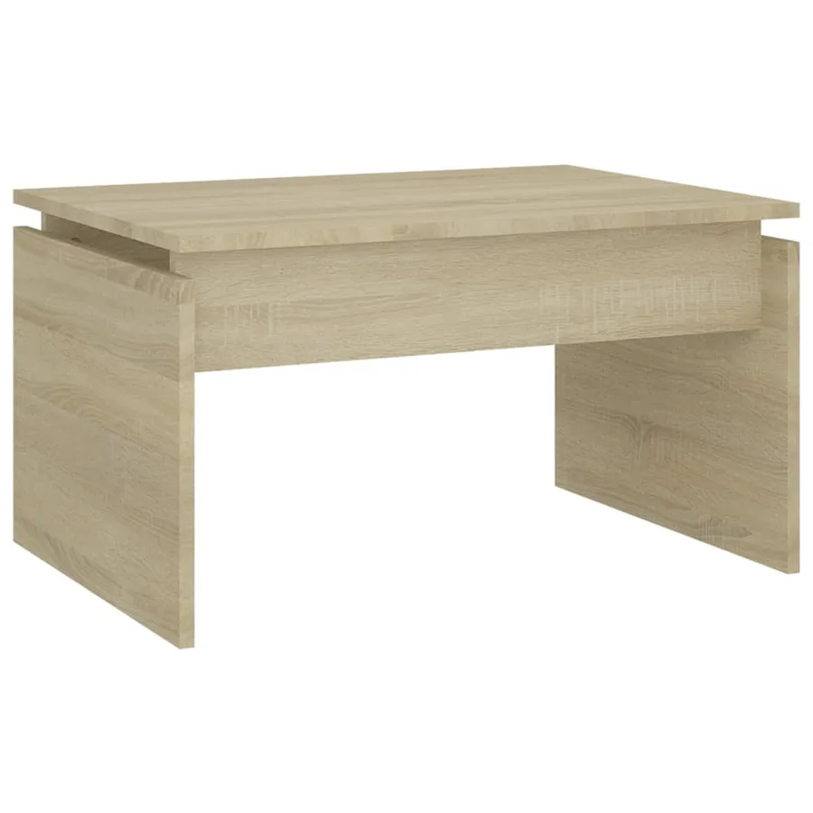 Table basse chêne sonoma 68x50x38 cm bois d'ingénierie - 2