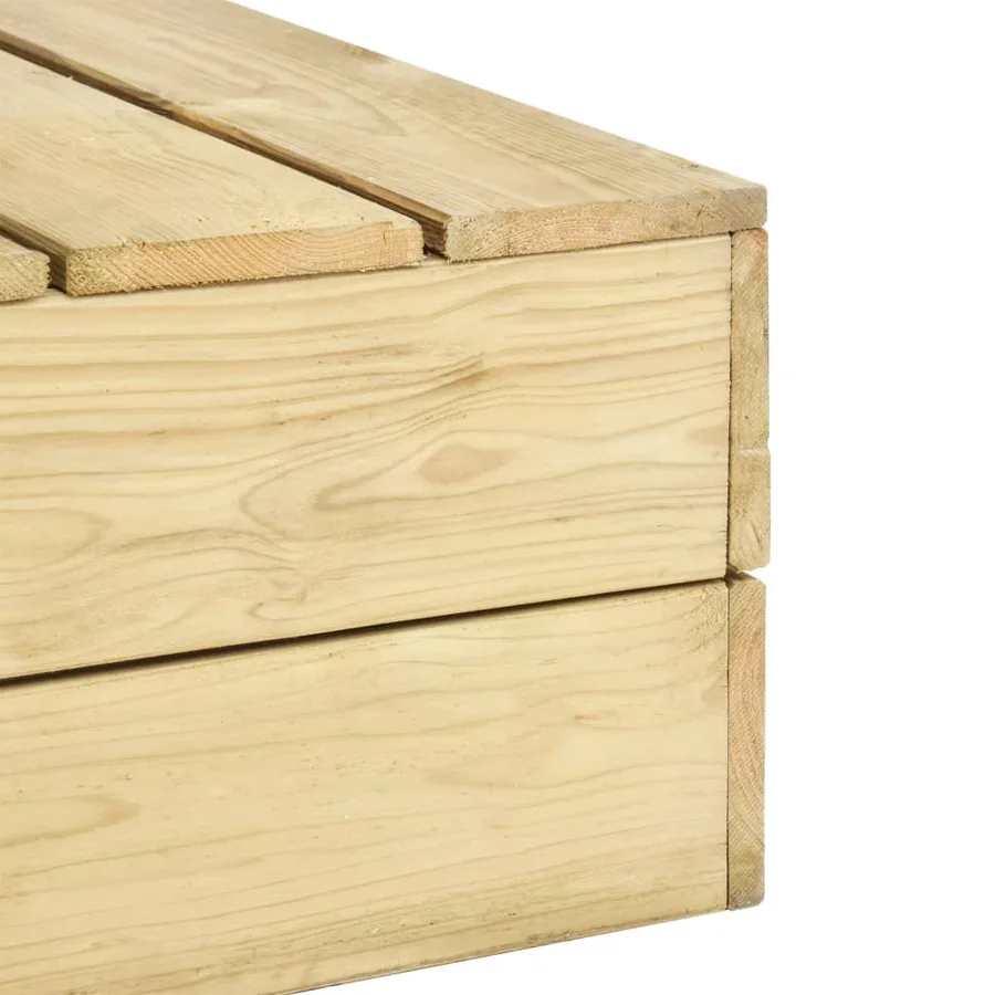 Table de jardin 75x75x31 cm Bois de pin imprégné - 4