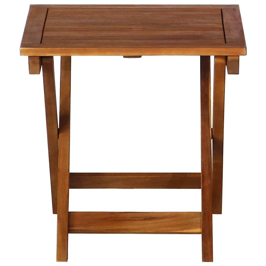 Chaises longues lot de 2 avec table et coussins Acacia solide - 5