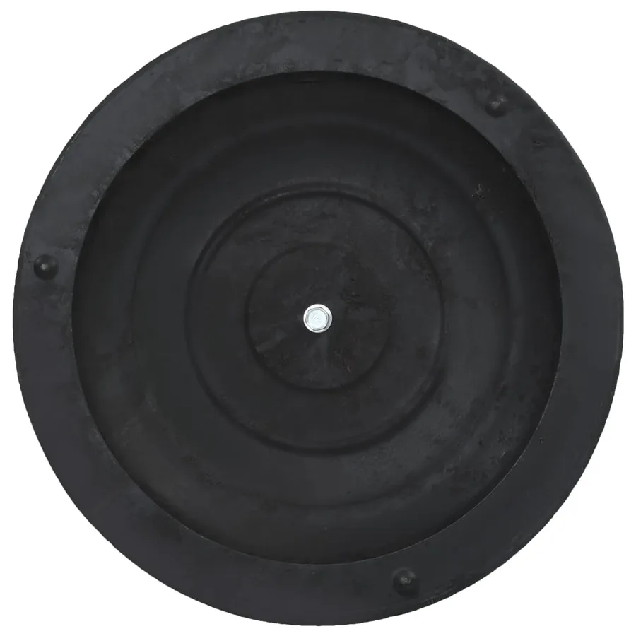 Socle rond de parasol Polyrésine 10 kg Noir - 5