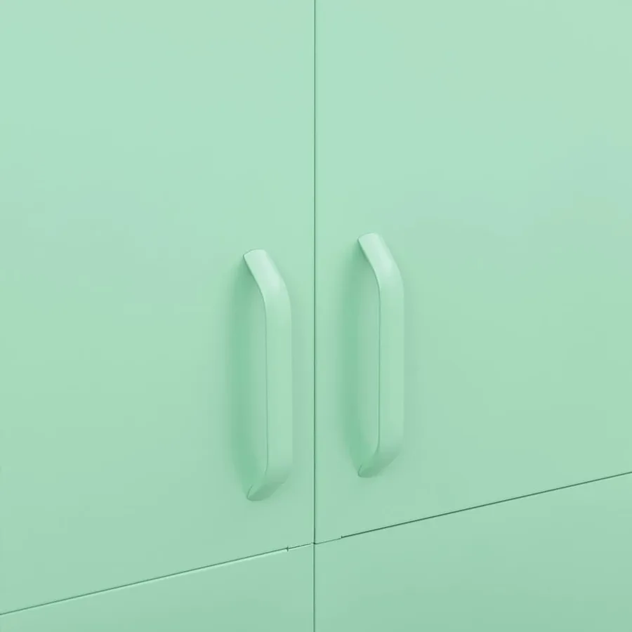 Garde-robe Vert menthe 90x50x180 cm Acier - 7