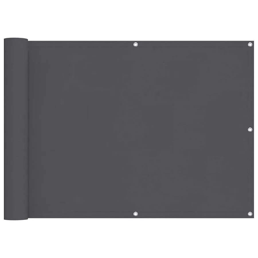 Écran de balcon en tissu Oxford 75x400 cm Anthracite - 2