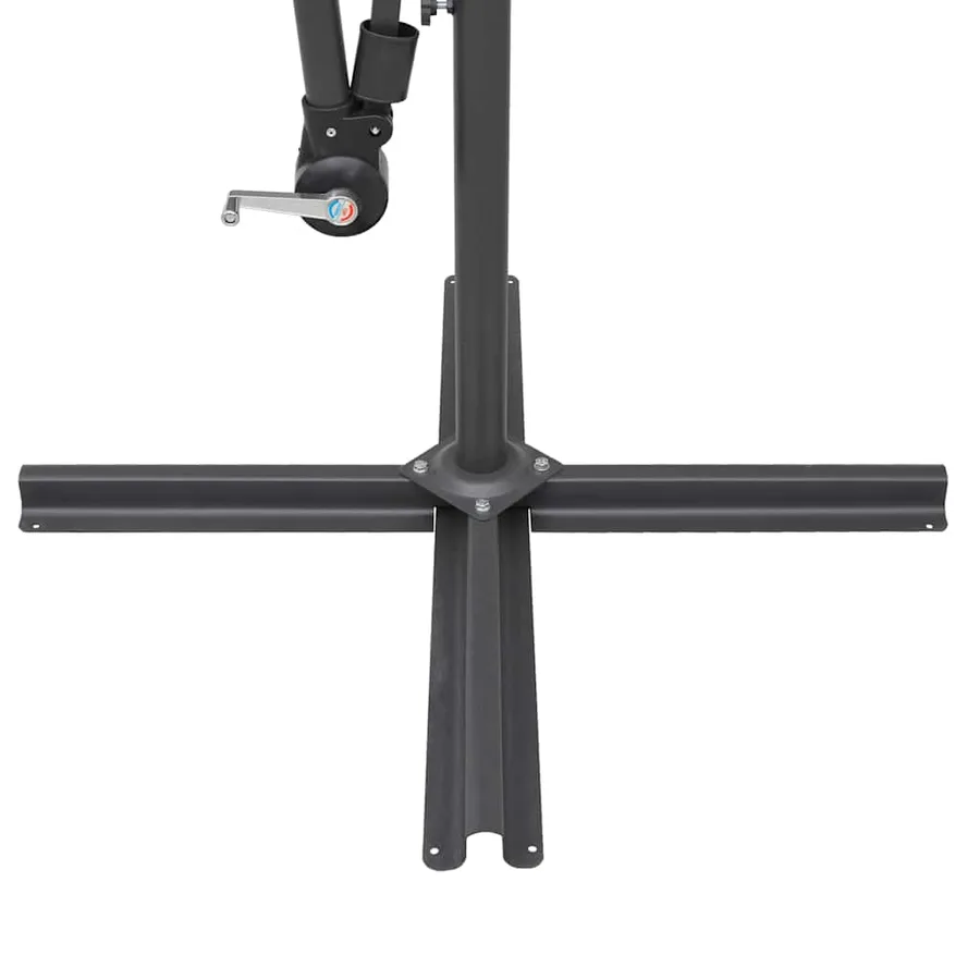 Parasol suspendu avec poteau noir 3 m - 7