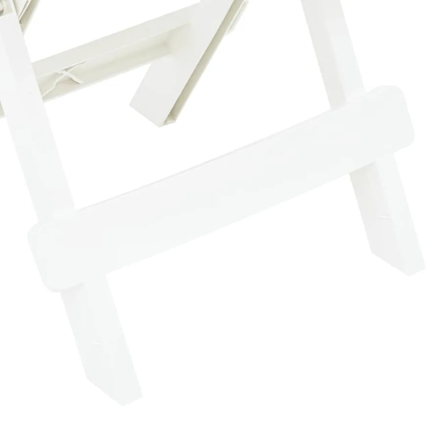 Table pliable de jardin blanc 45x43x50 cm plastique - 5