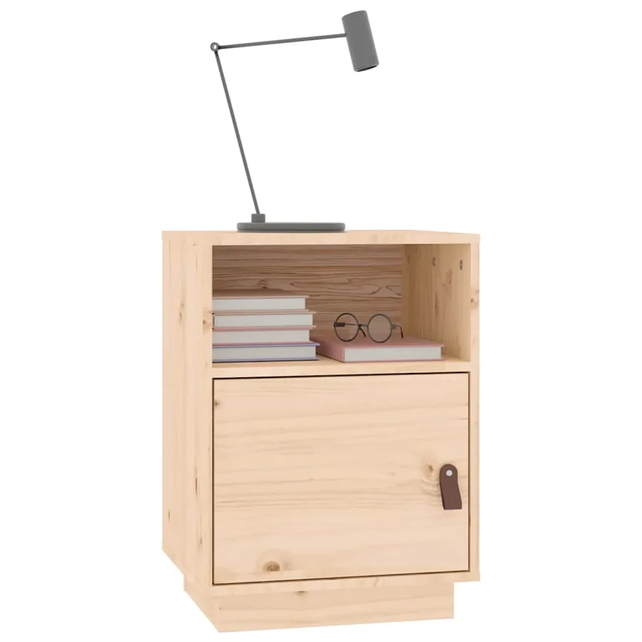 Tables de chevet 2 pcs 40x34x55 cm Bois de pin massif - 4