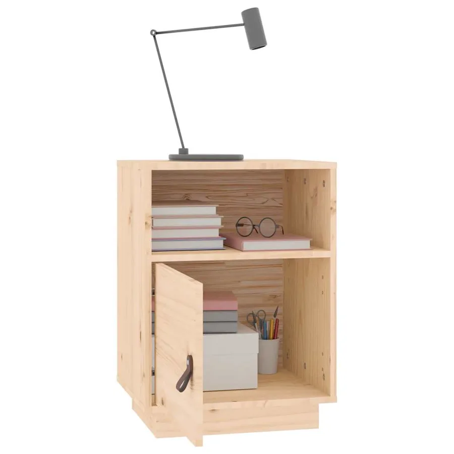 Tables de chevet 2 pcs 40x34x55 cm Bois de pin massif - 5