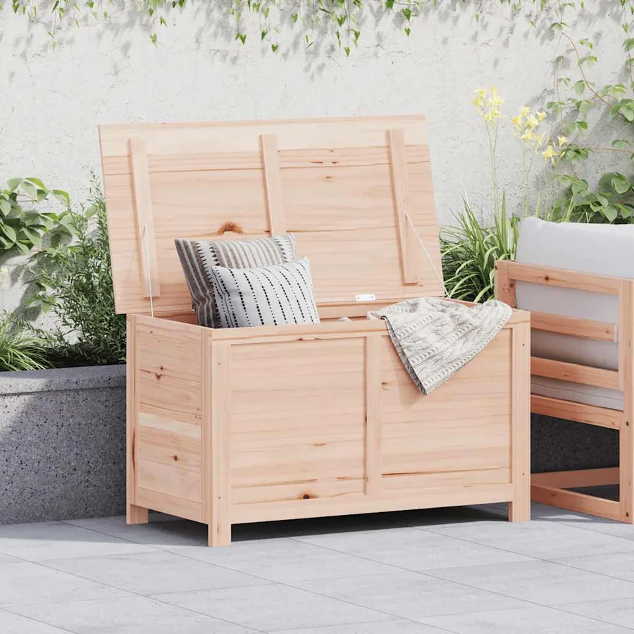 Boîte à coussins d'extérieur 100x50x56 cm Bois de sapin massif