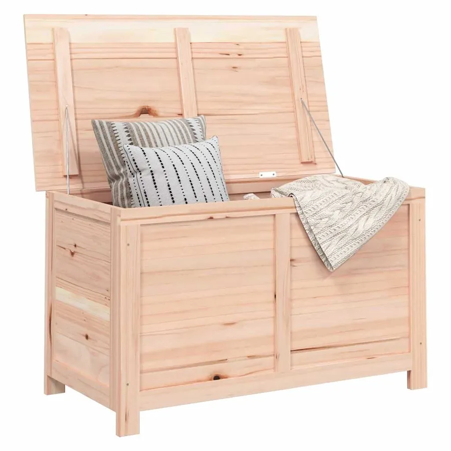 Boîte à coussins d'extérieur 100x50x56 cm Bois de sapin massif - 3