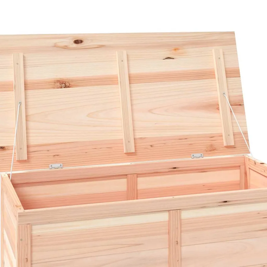 Boîte à coussins d'extérieur 100x50x56 cm Bois de sapin massif - 7