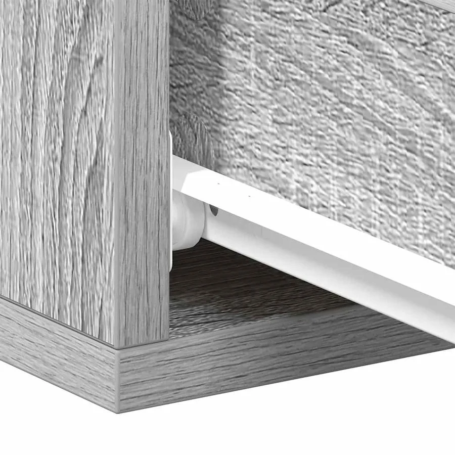 Tables de chevet flottantes 2 pcs Sonoma gris 40x30x15 cm - 11