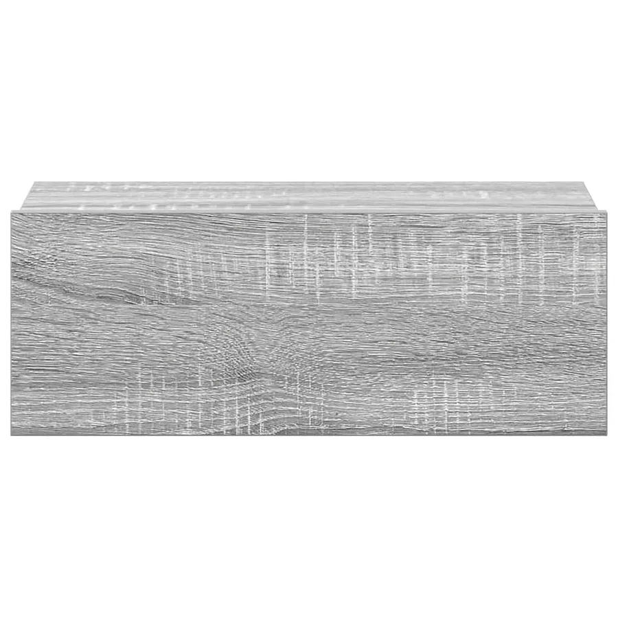 Tables de chevet flottantes 2 pcs Sonoma gris 40x30x15 cm - 7