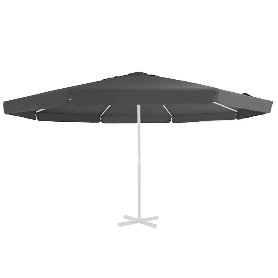 Tissu de remplacement pour parasol d'extérieur Anthracite 515cm - 2