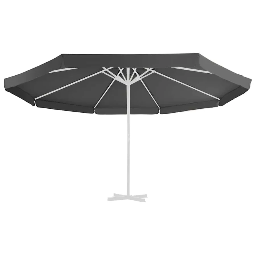 Tissu de remplacement pour parasol d'extérieur Anthracite 515cm - 3