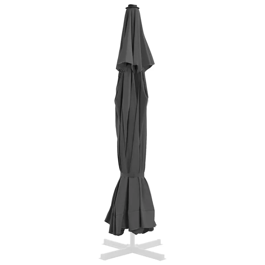 Tissu de remplacement pour parasol d'extérieur Anthracite 515cm - 4