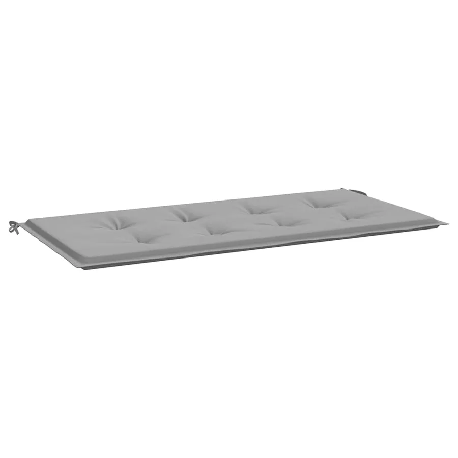 Coussin de banc de jardin gris 120x50x3 cm tissu oxford - 2
