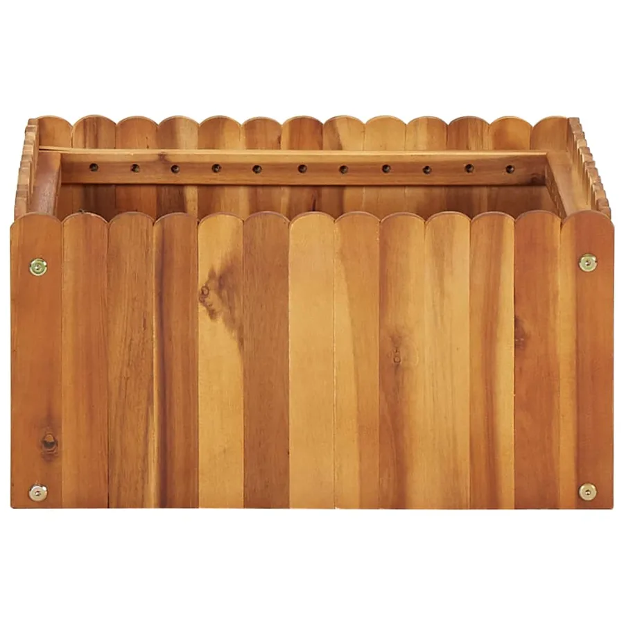 Lit surélevé de jardin 50x50x25 cm Bois massif d'acacia - 2