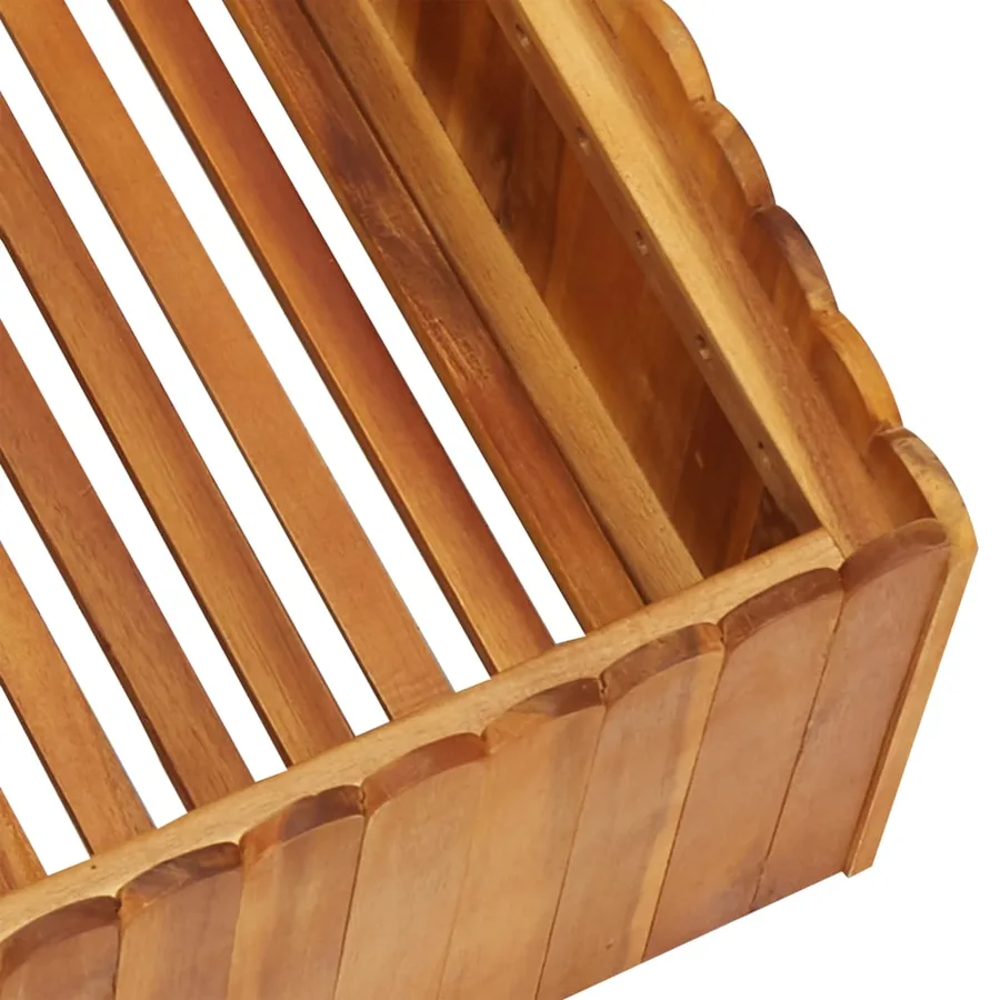 Lit surélevé de jardin 50x50x25 cm Bois massif d'acacia - 4