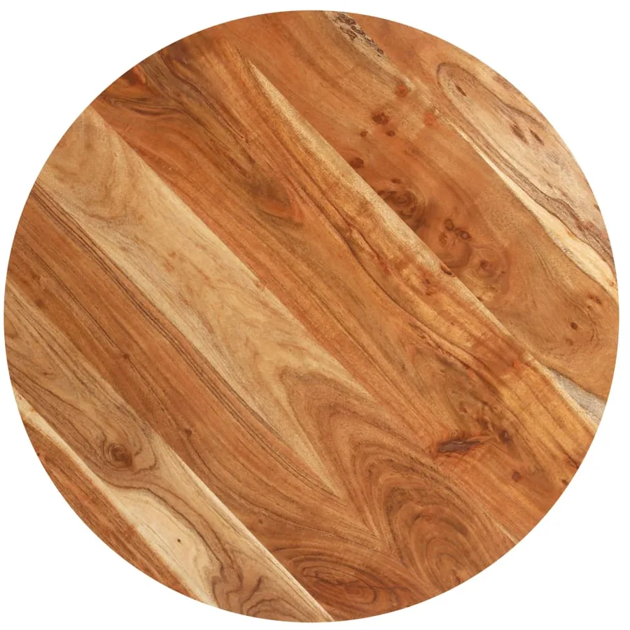 Table de bistro Ronde Ø80x75 cm Bois d'acacia massif - 3
