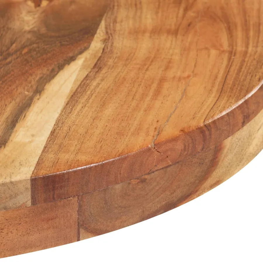Table de bistro Ronde Ø80x75 cm Bois d'acacia massif - 4